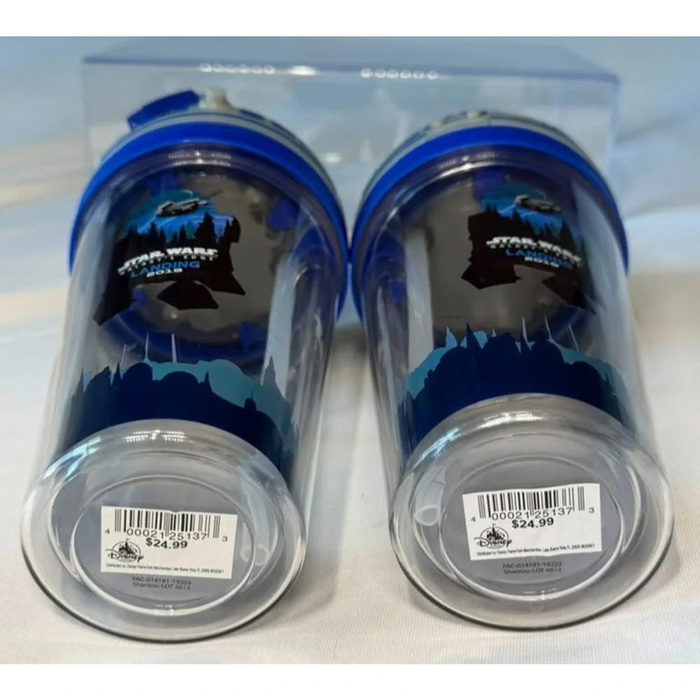 Star Wars Galaxy's Edge Landing 2019 R2-D2 Droid Tumbler Cup (Set of 2)